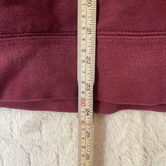 Stussy No. 4 Pullover Hoodie Y2K Burgundy Sz M Made In USA Please Read - Picture 5 of 14
